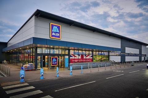 Aldi store exterior 2025